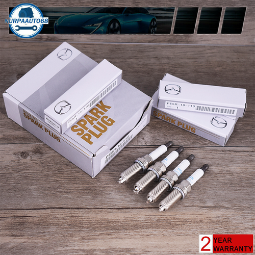 4Pcs For Mazda Spark Plugs PE5R18110 PE5S18110 ZC20HPR11 DENSO OEM