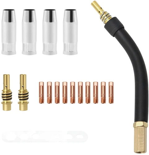 Puntas de pistola Mig para soldador Vulcan MIGMax 140 215 63616 parte y cuello de antorcha 15AK - Imagen 1 de 6