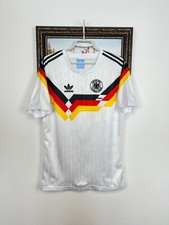 Vintage Germany World Cup Football Template Shirt Soccer Jersey White Mens Sz M