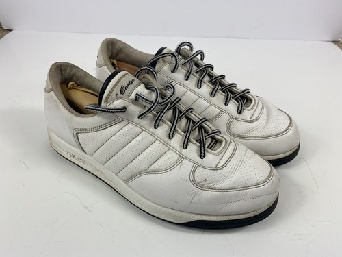 CARTER White Black Leather Mens Size 