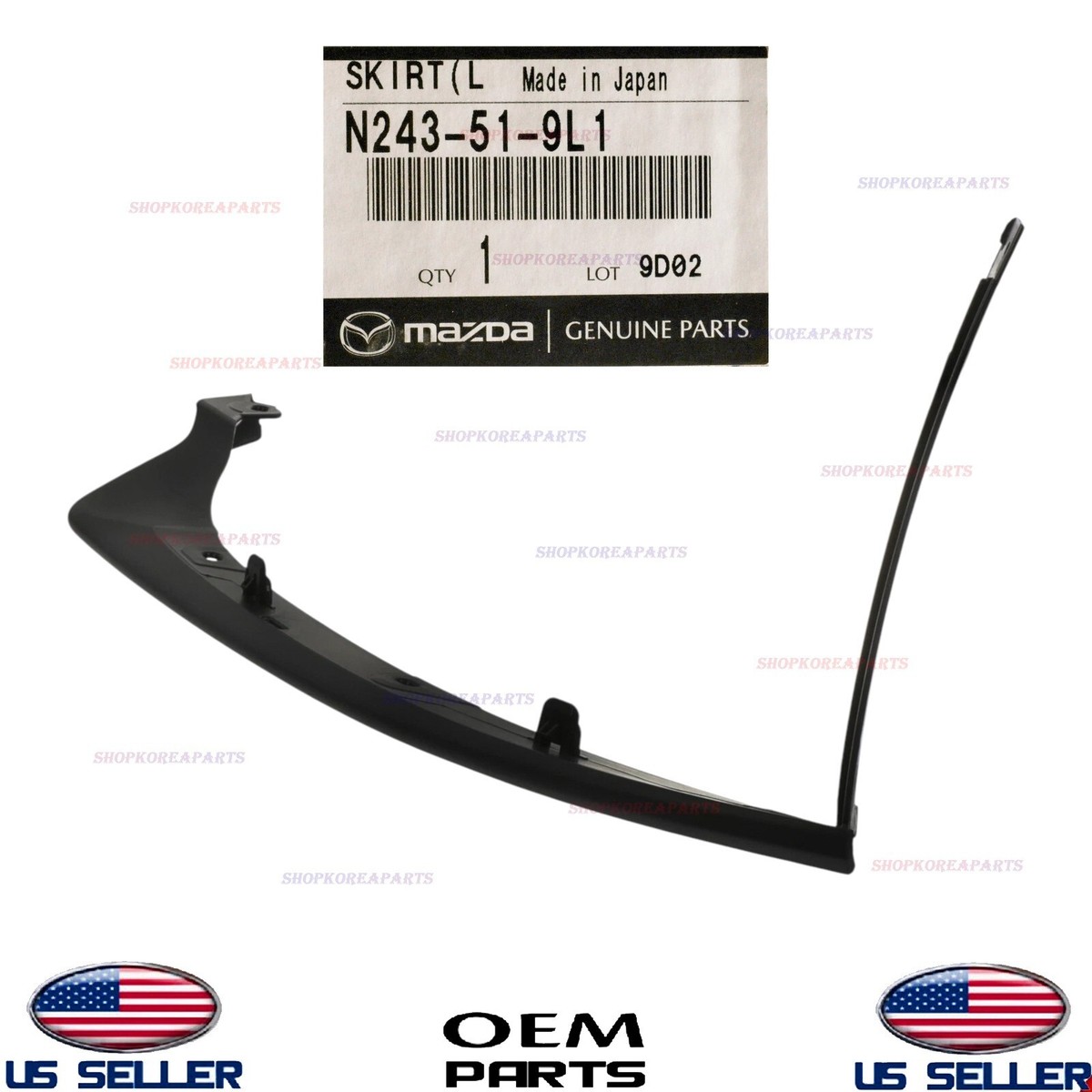 【mm0505】 Genuine OEM Front LEFT Driver Side Air Dam 2016-2025 Mazda MX-5