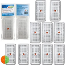 100 Gram 10 Pack Indicating Silica Gel Canister, Reusable Desiccant Dehumidifier