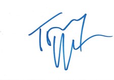 Tommy Hilfiger "fashion designer" autographs signed 10x15 cm index card