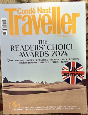 Conde Nast Traveller November  2024 UK Edition The Readers Choice Awards 2024