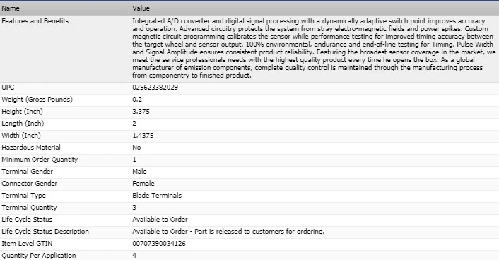 Sensor de posición del árbol de levas ESTÁNDAR para MERCEDES-BENZ E430 1998-2002 Foto 4 de 4