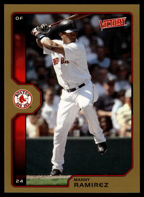 2002 Upper Deck Victory Manny Ramirez #135 Boston Red Sox Gold Baseball Card