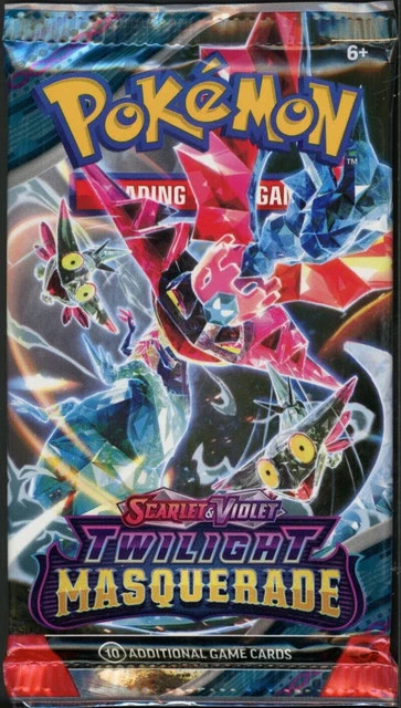Pokemon Twilight Masquerade Booster Pack - 10 Cards / Pack - Random Art - SEALED