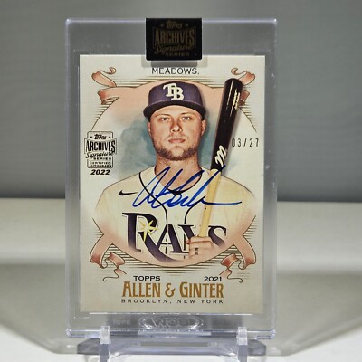 Austin Meadows 2022 Topps Archives Signature Series Auto Autograph #03/ ...