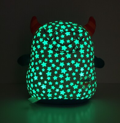 Rare HTF Cuddle Pals Sleeping Awake Monster Plush Glow In The Dark Stars 12'' EUC