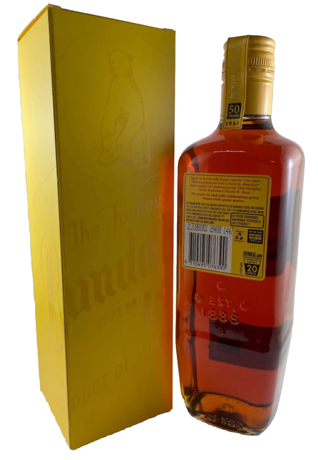 Bundaberg Rum Birthday Bear 1961 Retro Label Mint Low No 2446, Boxed eBay