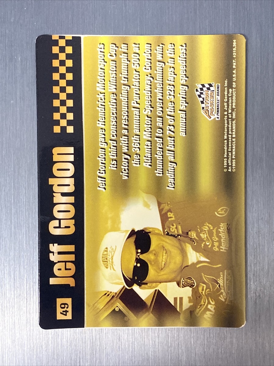 Jeff Gordon #49 1995 Action Packed Card Nascar Winston Cup
