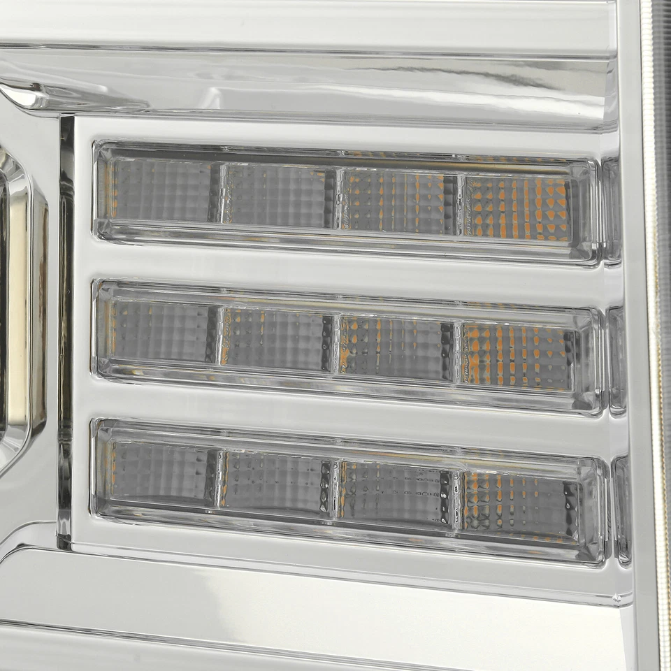 Fit 07-13 GMC sierra 1500/07-14 2500/3500HD Chrome Headlights w/LED DRL+Signal - Image 3 of 4