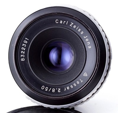 CARL ZEISS JENA Objektiv TESSAR T 2.8/50 Adlerauge 50mm F/2.8 Zebra * M42 Mount