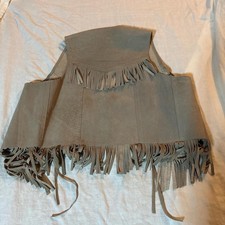 fine leather since 1965 fringe vest boho western style size xl Suede Leather