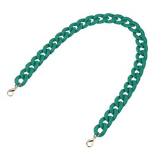 Acrylic Purse Strap,23.6" Matte Bag Chain Replacement Dark Green