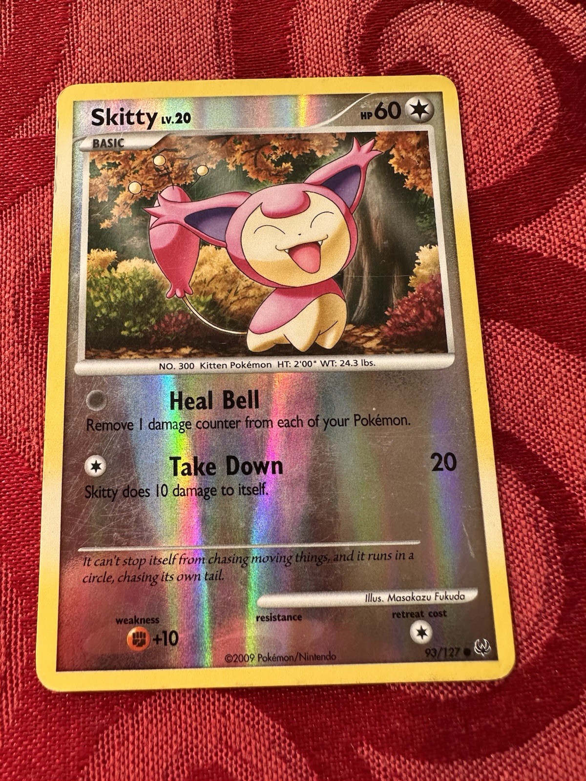 Pokemon SKITTY 93/127 Reverse Holo Platinum