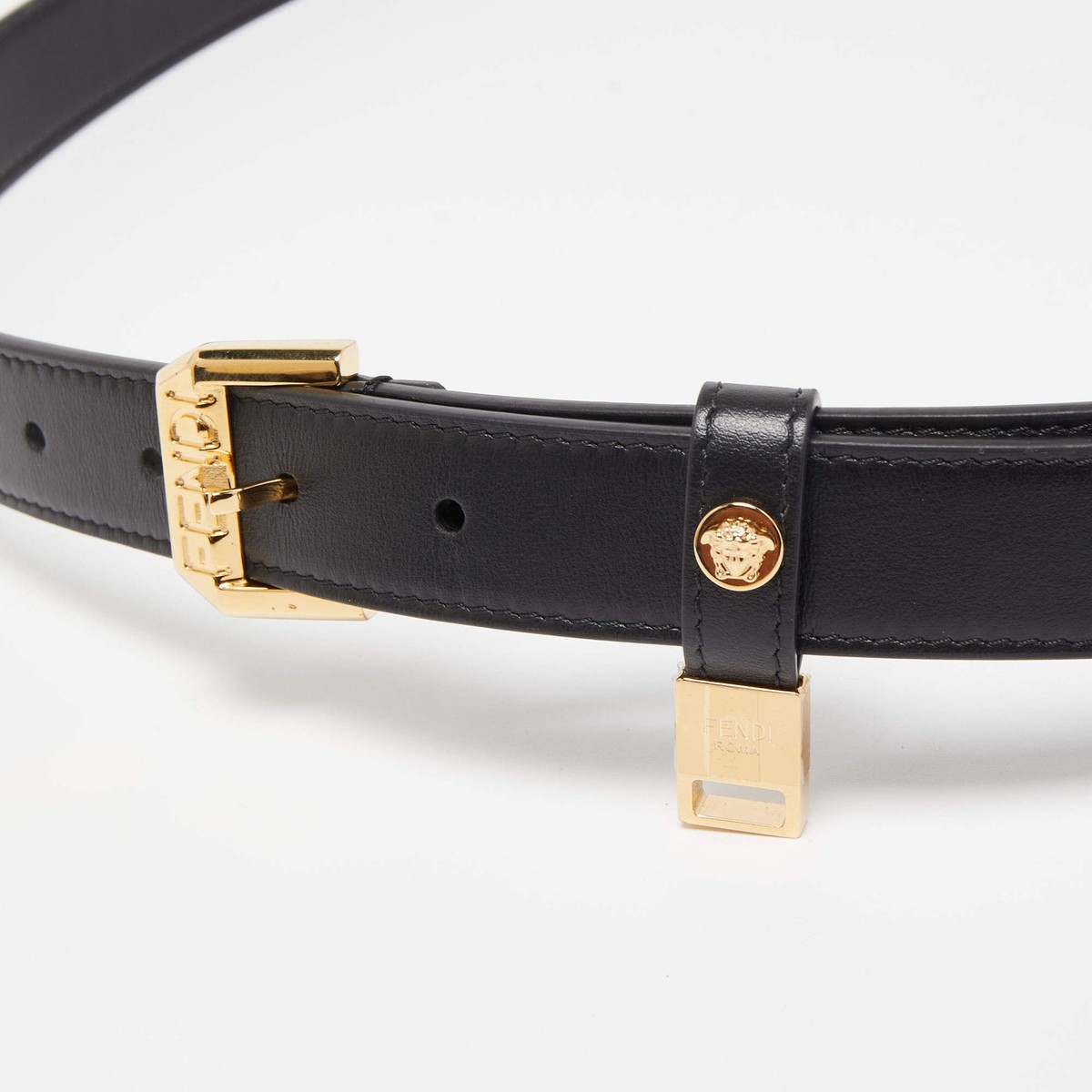FENDI ベルト 105 sm FF Belt Leather Brown | Fendi