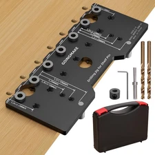 Shelf Pin Jig 1/4 Inch Aluminum Alloy Shelf Pin Drilling Jig Drill Guide for ...