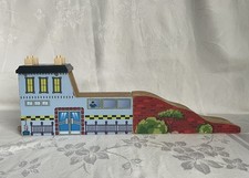 Imaginarium Wood Railway Airport Heli-Pad with Track Ramp Thomas Brio Compatible