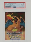 Rare Miscut 1999 Topps Pokemon The Movie Edition Foil #E6 Charizard #6 PSA 8 MC
