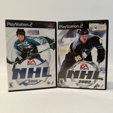 NHL 2001  NHL 2002 Sony PlayStation 2 PS2 Game Bundle Complete In Box CIB
