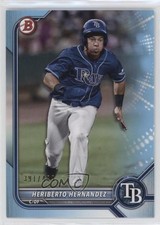 2022 Bowman Prospects Sky Blue Border 391/499 Heriberto Hernandez #BP-143 y0i