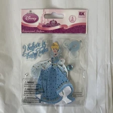 EK Success Disney Scrapbooking Dimensional Stickers I Believe Cinderella