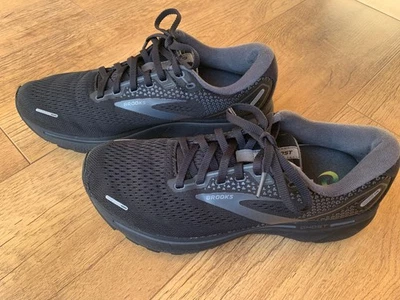 Brooks Ghost 14 Women’s Size UK 7 EU 40.5 Black Running Shoes + Enertor insoles - Image 1 of 4