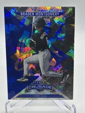 2025 Panini Crusade Baseball Braden Montgomery Blue Cracked Ice #15