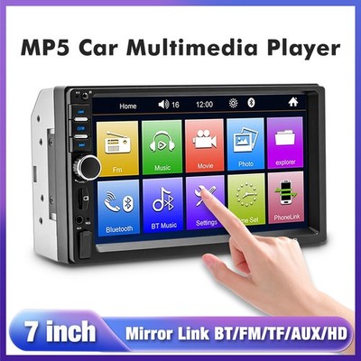 7'' 2DIN MP5 Player Car Radio Touchscreen Bluetooth Stereo FM USB Mirror Link