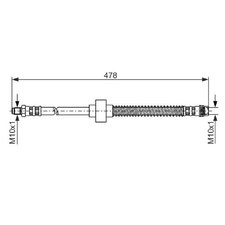 2x Bremsschlauch vorne für Citroen Berlingo-Berlingo M MF C2 JM JG C3 1 | 24570