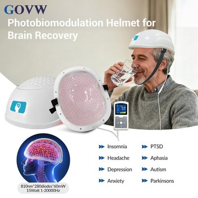 810nm Brain Stimulation Near Infrared Light Helmet Improve Memory Rehabilitation