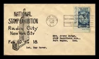US COVER NATIONAL STAMP EXHIBITION BYRD IMPERFORATE FIRST DAY ISSUE
