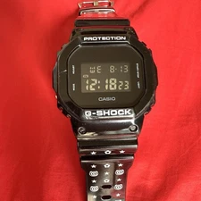 CASIO G-SHOCK DW-5600MT Inverted LCD Men's Wrist Watch Digital Black Used no Box