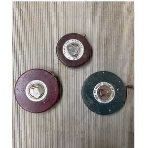 Lot of 3 Vintage Lufkin Tape Measures - White Clad, Ni-Clad and Challenge