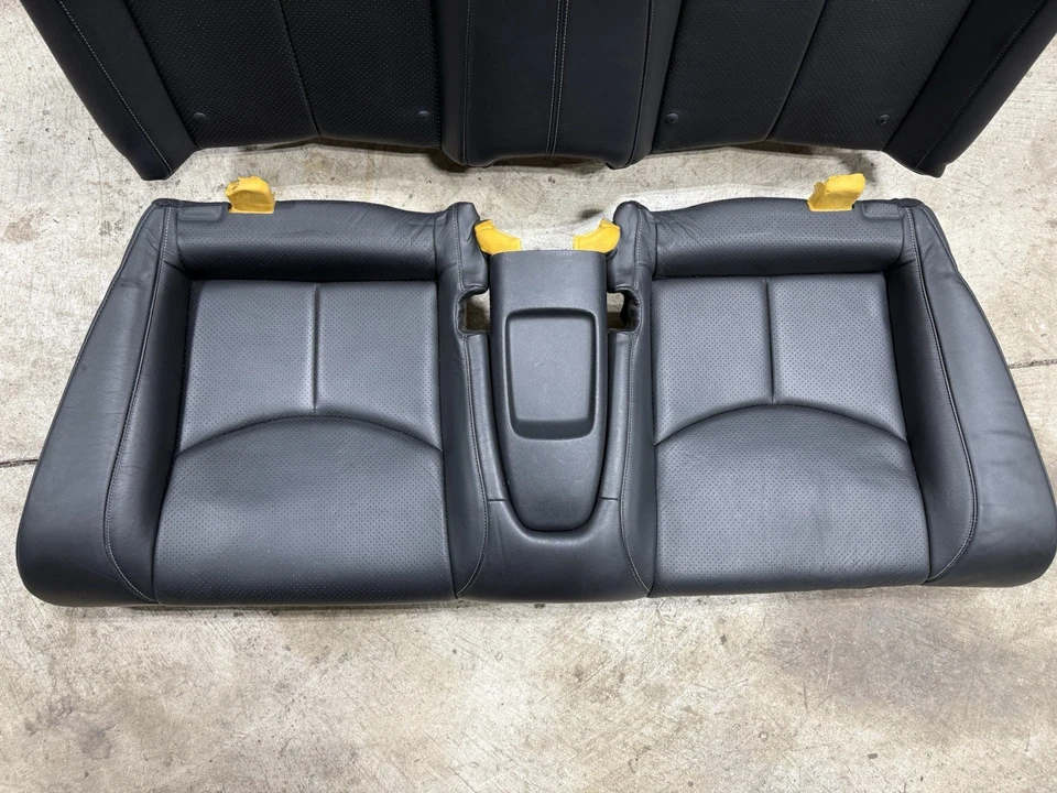 2009-2015 INFINITI G37 Q60 CONVERTIBLE REAR BACK SEATS SEAT BLACK OEM - Image 2 of 4