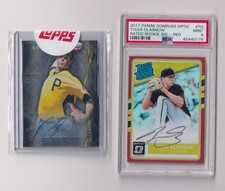 TYLER GLASNOW Rookie Autos - 2014 Topps Bowman Sterling & 2017 Panini Red Optic