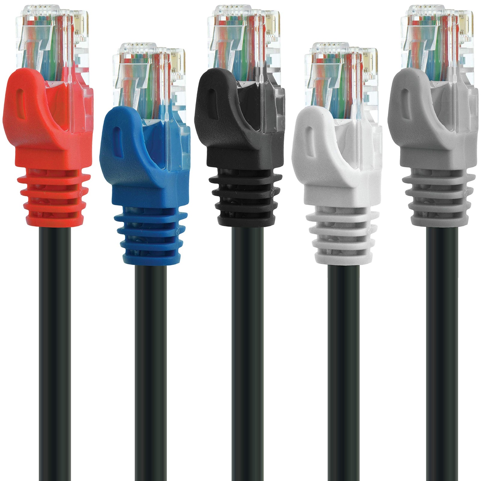 3ft CAT6 Ethernet Cable with Gold-Plated RJ45 Connectors for High-Speed Networking