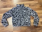The North Face Youth Girls Printed Osolita Full Zip Jacket Gray Leopard L 14-16 — photo 1