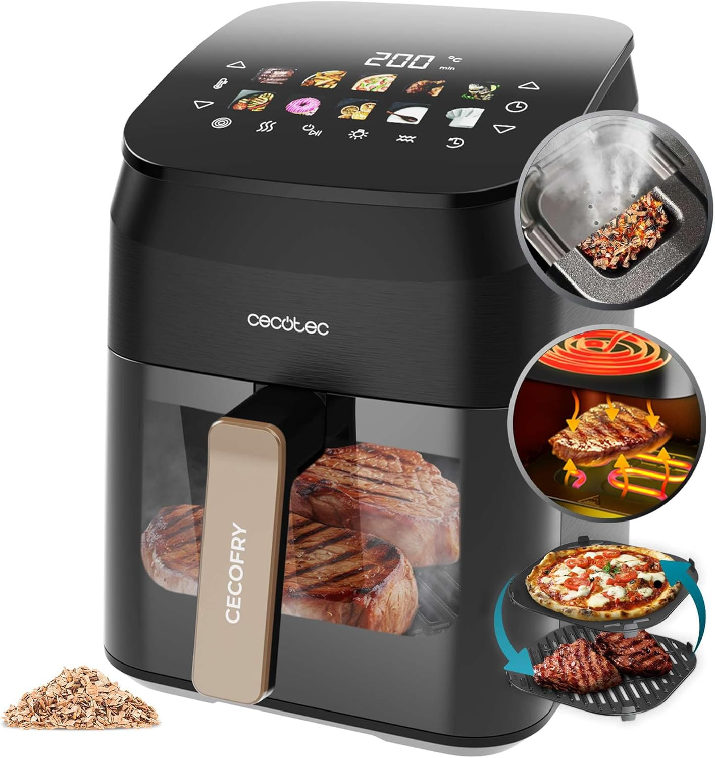 Recensione Cecotec Cecofry Smokin' 4500: Friggitrice Aria 1900W Grill