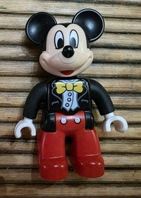 Lego Duplo Figure Disney Mickey Mouse Tux Bow Tie Jacket Black Replacement 10597