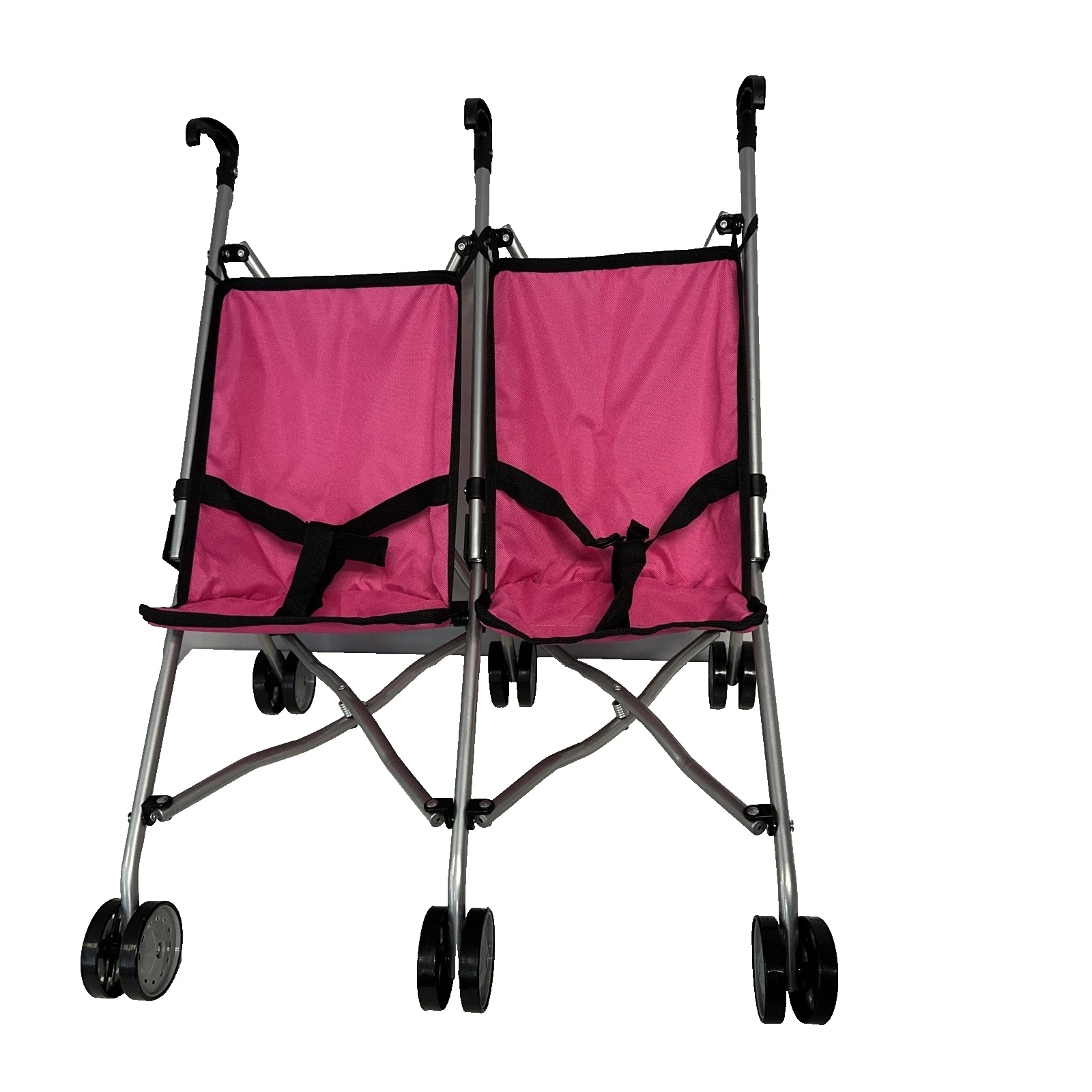 Mommy & Me-Twin Doll Stroller Foldable Umbrella Double Doll Stroller PINK NEW
Opens in a new window