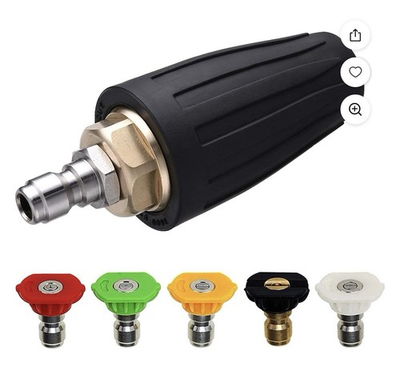 #ad #ad Turbo Nozzle for Pressure Washer Rotating Nozzle and 5 Tips 1 4 Inch Quick Co... $18.00