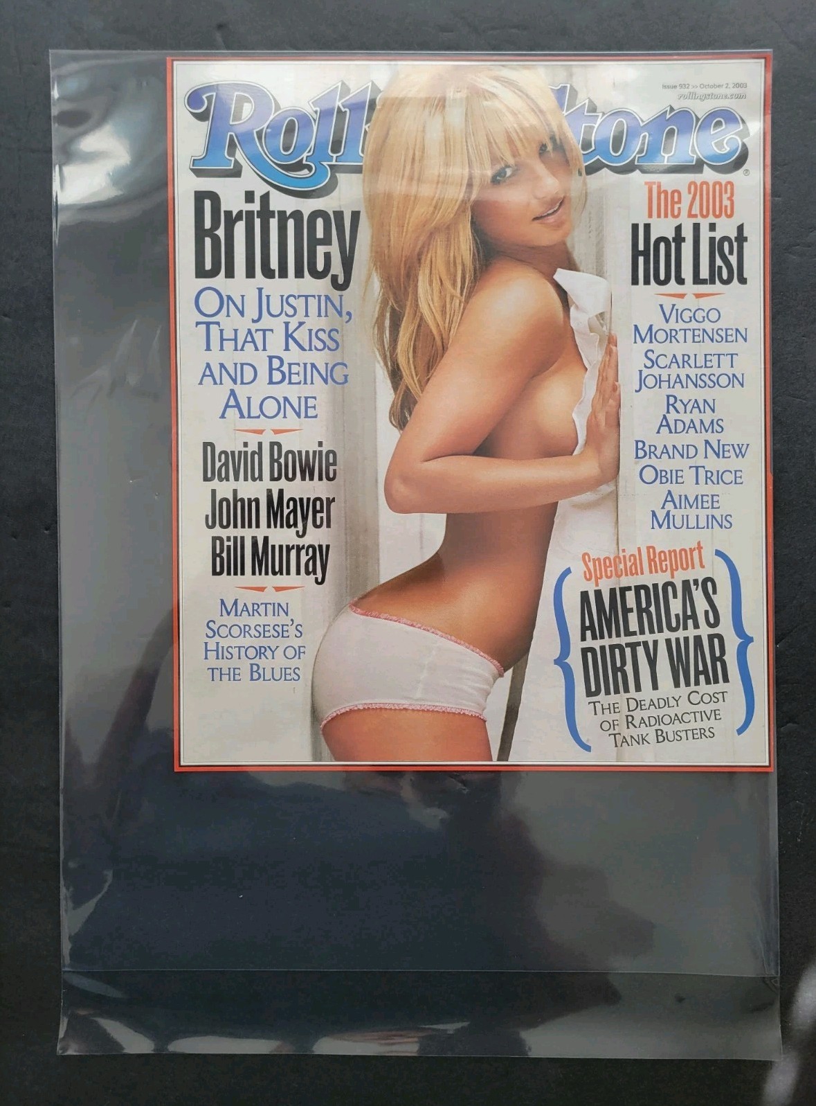 Britney Spears Rolling stone Cover Official Reproduction 2004
