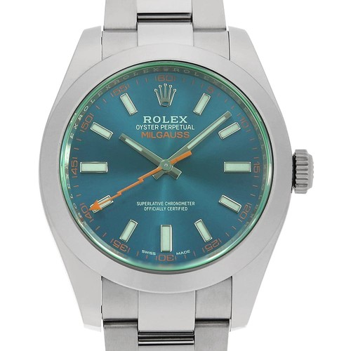 ROLEX Milgauss Z Blue 116400GV blue Random Number second hand mens