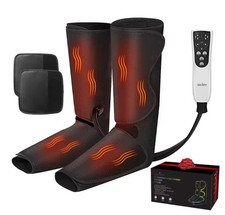 Leg Foot Massager w Heat Air Compression Calf Therapy for Swelling