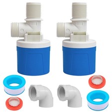 3/4" Water Float Valve - 2 PCS Automatic Level Control for Tanks, Pools  Aquari