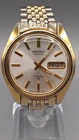 Vintage 1970s Seiko 7006 Automatic Day Date Gold Dial Mens Watch 17J Not Working