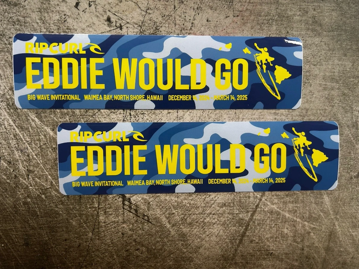 Eddie Would Go Sticker for sale - eBay