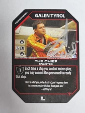 Autographed  BSG ccg  Galen Tyrol, The Chief (Aaron Douglas)